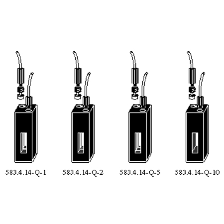 Type 583.4 & 583.4.14 Flow cells.  Dissolution. Medium Aperture