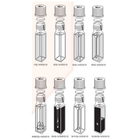 Rectangular Anærobic with screw cap (GL14)