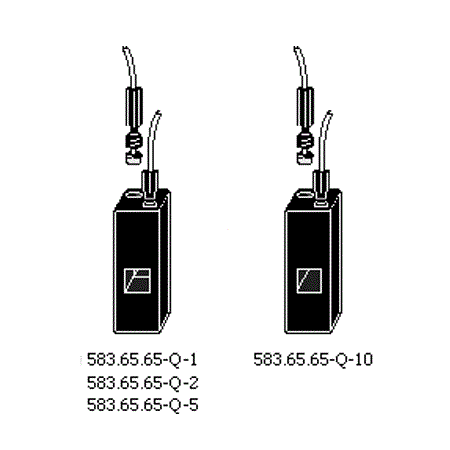 Type 583.65.65 Flow cells. Dissolution. Wide square aperture