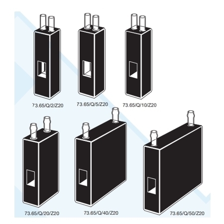 Type 73.65 Flow cells. Dissolution, wide aperture