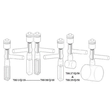 Type 700. UHV Stopcock cells