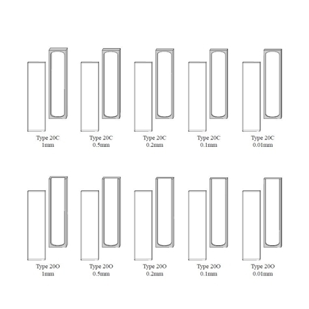 Type 20/C & Type 30. Short path length. Demountable, closed