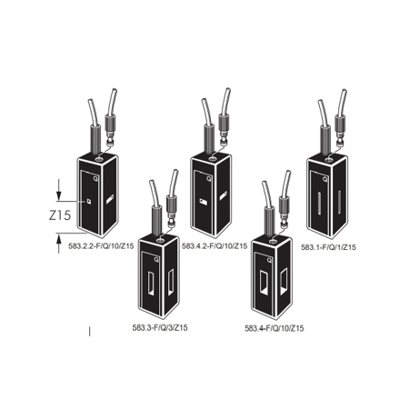 Type583-F. Fluorimeter flow cells