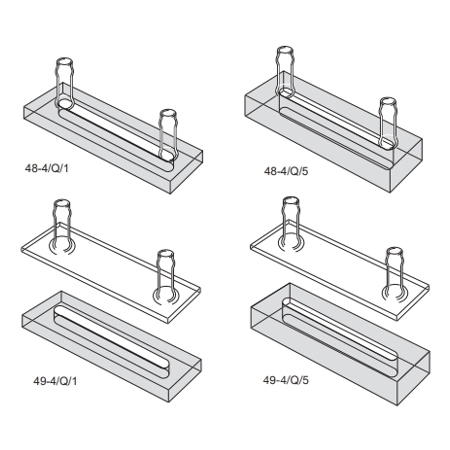 Type 48-4 Flow cells & Type 49-4 demountable Flow cells. Short path length