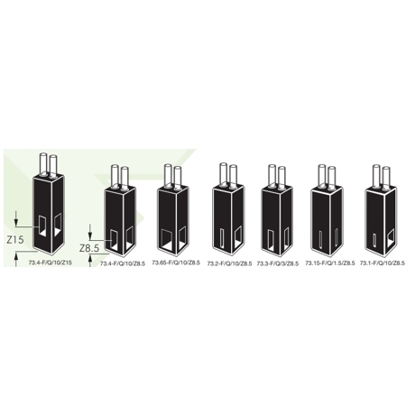 Type 73-F. Fluorimeter flow cells