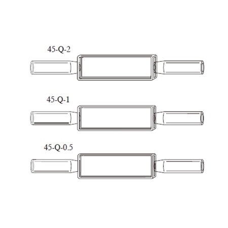 Type 45 & 45-F. Flow cells. In-line or microscope analysis