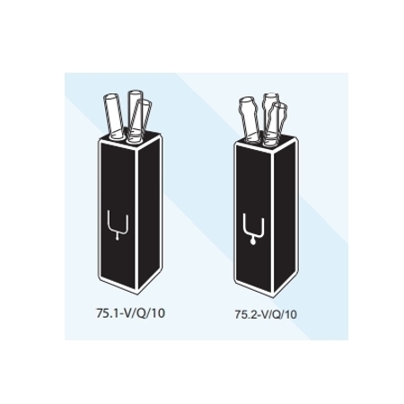 Type 75.1-V Flow cells. Ultra-micro, sub-micro, round aperture vacuum/debubbler