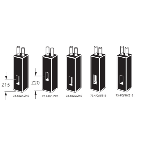 Type 73.4. Flow cells. Dissolution, medium aperture