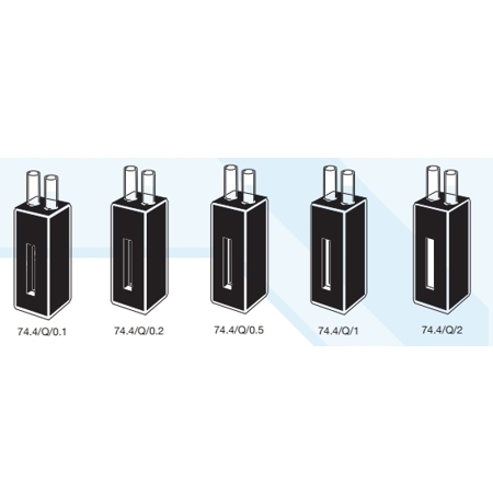 Type 74.4 Flow cells. Dissolution. Short path length, long aperture