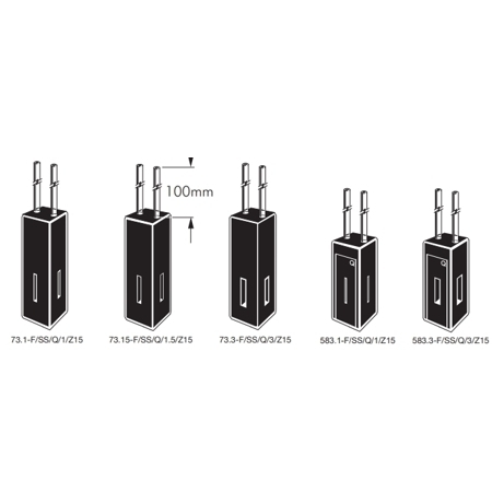 Type 73-F/SS & 583-F Fluorimeter flow cells, HPLC